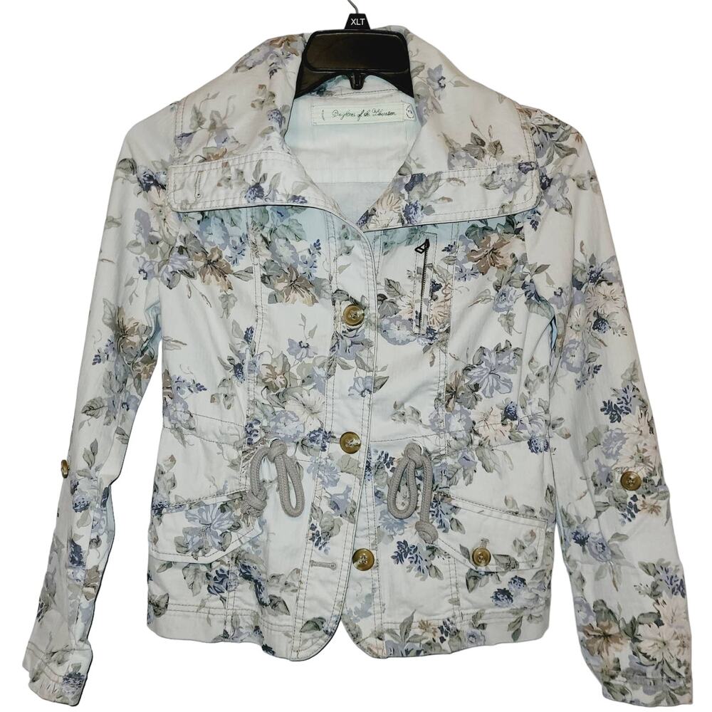 Anthropologie Daughters of the Liberation‎ Lyonia floral print utility jacket
